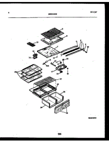 05 - Shelves And Supports parts for Frigidaire Refrigerator FPDA18TPLW1 from AppliancePartsPros.com