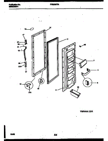 03 - Refrigerator Door Parts parts for Frigidaire Refrigerator FRS20HRAW2 from AppliancePartsPros.com