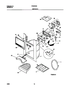 08 - I&W Dispenser parts for Frigidaire Refrigerator FRS20ZGGB0 from AppliancePartsPros.com