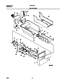 09 - Ice Container parts for Frigidaire Refrigerator FRS20ZGGW1 from AppliancePartsPros.com