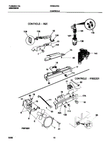 06 - Controls parts for Frigidaire Refrigerator FRS20ZRGD7 from AppliancePartsPros.com