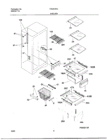 08 - Shelves parts for Frigidaire Refrigerator FRS20ZRGDA from AppliancePartsPros.com