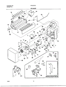 18 - Ice Maker parts for Frigidaire Refrigerator FRS20ZRGDA from AppliancePartsPros.com