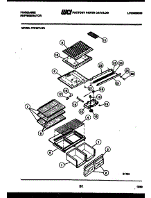 04 - Shelves And Supports parts for Frigidaire Refrigerator FPD18TLW0 from AppliancePartsPros.com