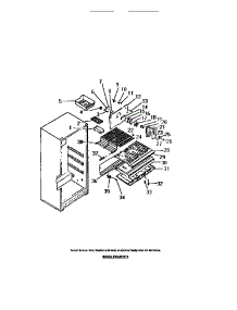 11 - Interior Freezer Compartment parts for Frigidaire Refrigerator FPE21TCL0 from AppliancePartsPros.com