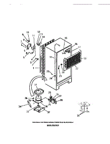 17 - Compressor, Condenser, Evaporator parts for Frigidaire Refrigerator FPE21TCL0 from AppliancePartsPros.com