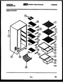 05 - Shelves And Supports parts for Frigidaire Refrigerator FPD19VFF0 from AppliancePartsPros.com