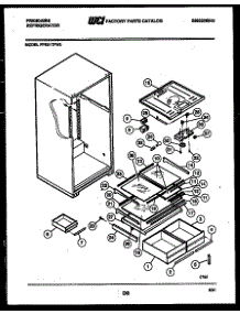04 - Shelves And Supports parts for Frigidaire Refrigerator FPE21TFF2 from AppliancePartsPros.com
