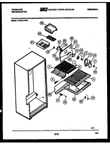 05 - Shelves And Supports parts for Frigidaire Refrigerator FPE21TFF2 from AppliancePartsPros.com