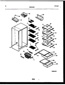 06 - Shelves And Supports parts for Frigidaire Refrigerator FPE22VPL0 from AppliancePartsPros.com