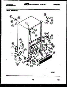 03 - Cabinet Parts parts for Frigidaire Refrigerator FPES19BDH1 from AppliancePartsPros.com