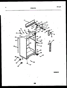 04 - Cabinet Parts parts for Frigidaire Refrigerator FPES19TRW1 from AppliancePartsPros.com