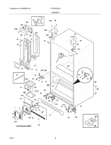 07 - Cabinet parts for Frigidaire Refrigerator FGHG2344MP1 from AppliancePartsPros.com