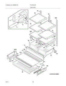 09 - Shelves parts for Frigidaire Refrigerator FGHG2344MP1 from AppliancePartsPros.com
