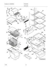 09 - Shelves parts for Frigidaire Refrigerator FGHS2369KP4 from AppliancePartsPros.com
