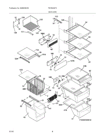 09 - Shelves parts for Frigidaire Refrigerator FGHS2667KP2 from AppliancePartsPros.com