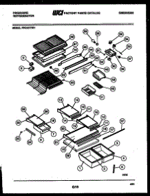 04 - Shelves And Supports parts for Frigidaire Refrigerator FPE19TFH1 from AppliancePartsPros.com