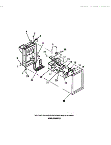 07 - Dispenser Housing parts for Frigidaire Refrigerator FPE22VWCL0 from AppliancePartsPros.com