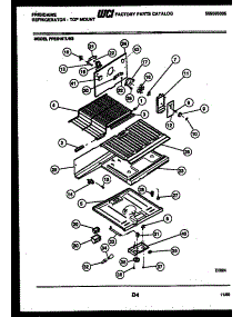 04 - Shelves And Supports parts for Frigidaire Refrigerator FPES18TLH3 from AppliancePartsPros.com