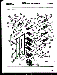 05 - Shelves And Supports parts for Frigidaire Refrigerator FPE19V3FF0 from AppliancePartsPros.com