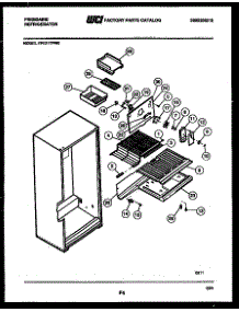 05 - Shelves And Supports parts for Frigidaire Refrigerator FPE21TPW0 from AppliancePartsPros.com