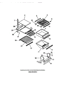 04 - Interior Food Compartment parts for Frigidaire Refrigerator FPEM26VWDH0 from AppliancePartsPros.com