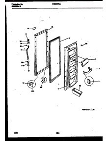 03 - Refrigerator Door Parts parts for Frigidaire Refrigerator FRS22PRAW2 from AppliancePartsPros.com