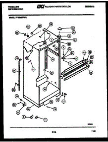 03 - Cabinet Parts parts for Frigidaire Refrigerator FPES19TFH2 from AppliancePartsPros.com