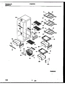 05 - Shelves And Supports parts for Frigidaire Refrigerator FRS22WRAD2 from AppliancePartsPros.com