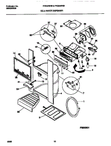 08 - Ice & Water Dispenser parts for Frigidaire Refrigerator FRS22WHBW1 from AppliancePartsPros.com