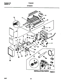 10 - Ice Maker parts for Frigidaire Refrigerator FRS22WNFW0 from AppliancePartsPros.com