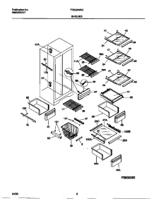 05 - Shelves parts for Frigidaire Refrigerator FRS22WNCW0 from AppliancePartsPros.com