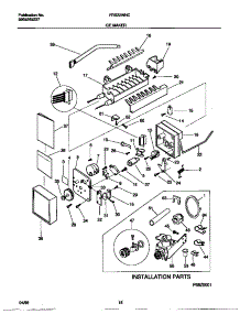 10 - Ice Maker parts for Frigidaire Refrigerator FRS22WNCW0 from AppliancePartsPros.com
