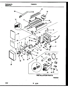 10 - Ice Maker And Installation Parts parts for Frigidaire Refrigerator FRS22WRAD2 from AppliancePartsPros.com