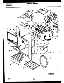 10 - Ice Door, Dispenser And Water Tanks parts for Frigidaire Refrigerator FRS22XHAW0 from AppliancePartsPros.com