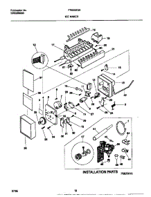 10 - Ice Maker parts for Frigidaire Refrigerator FRS22ZGED0 from AppliancePartsPros.com