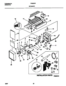 10 - Ice Maker parts for Frigidaire Refrigerator FRS22ZRFW0 from AppliancePartsPros.com