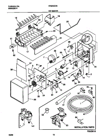 10 - Ice Maker parts for Frigidaire Refrigerator FRS22ZGHD2 from AppliancePartsPros.com