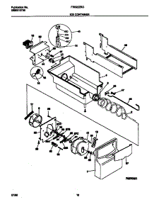 09 - Ice Container parts for Frigidaire Refrigerator FRS22ZRGW0 from AppliancePartsPros.com