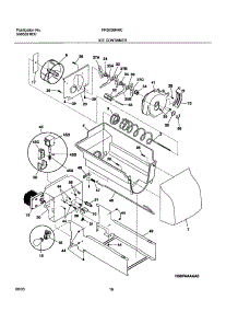 17 - Ice Container parts for Frigidaire Refrigerator FRS23BH6CB0 from AppliancePartsPros.com