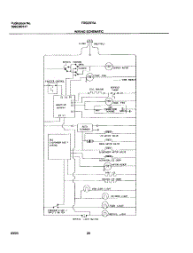 20 - Wiring Schematic parts for Frigidaire Refrigerator FRS23F5AQ7 from AppliancePartsPros.com