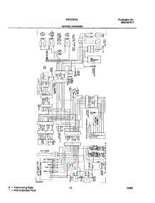 21 - Wiring Diagram parts for Frigidaire Refrigerator FRS23F5AW7 from AppliancePartsPros.com