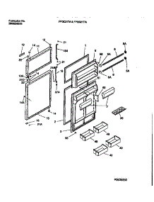 02 - Door Section parts for Frigidaire Refrigerator FPGC21TAL3 from AppliancePartsPros.com