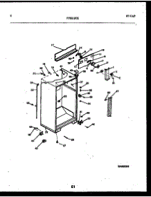 04 - Cabinet Parts parts for Frigidaire Refrigerator FPES19TRW0 from AppliancePartsPros.com