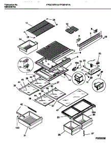04 - Shelves, Controls, Divider, Mullion parts for Frigidaire Refrigerator FPGS19TIAW4 from AppliancePartsPros.com