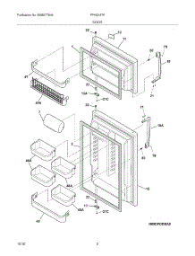 03 - Door parts for Frigidaire Refrigerator FPHI2187KF2 from AppliancePartsPros.com
