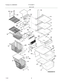 09 - Shelves parts for Frigidaire Refrigerator FPHC2398LF1 from AppliancePartsPros.com