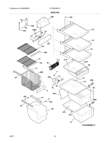 09 - Shelves parts for Frigidaire Refrigerator FPHS2386LF2 from AppliancePartsPros.com
