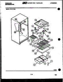 04 - Shelves And Supports parts for Frigidaire Refrigerator FPI17TFL0 from AppliancePartsPros.com
