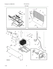 07 - System parts for Frigidaire Refrigerator FPRH19D7LF0 from AppliancePartsPros.com